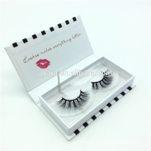 Wholesale private label silk strip eyelashes 3d faux mink free sample synthetic fiber lashes
